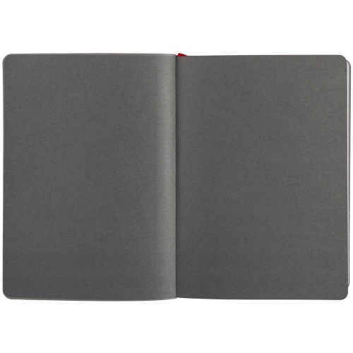 Ежедневник Slip, недатированный, красный с серым, тонированная бумага фото 4