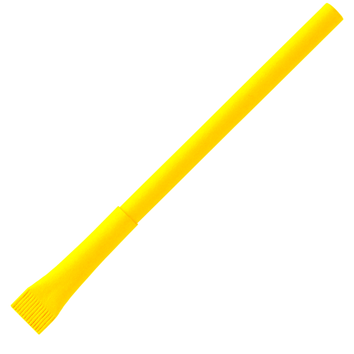 Бумажная ручка, жёлтая