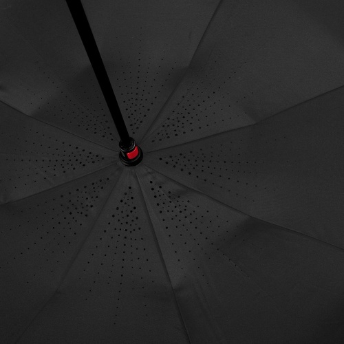 Зонт наоборот Unit Style, трость, черный фото 3
