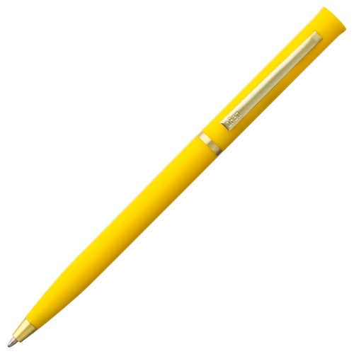 Ручка шариковая Euro Gold, желтая фото 3