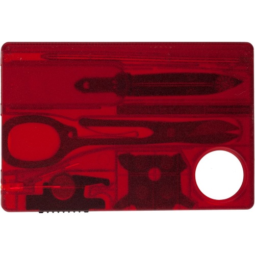 Набор инструментов SwissCard Lite, красный фото 3