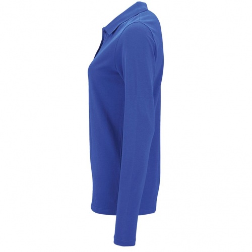 Рубашка поло женская с длинным рукавом Perfect LSL Women, ярко-синяя фото 3