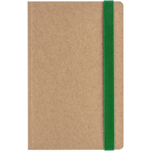 Ежедневник Eco Write Mini, недатированный, с зеленой резинкой фото 3