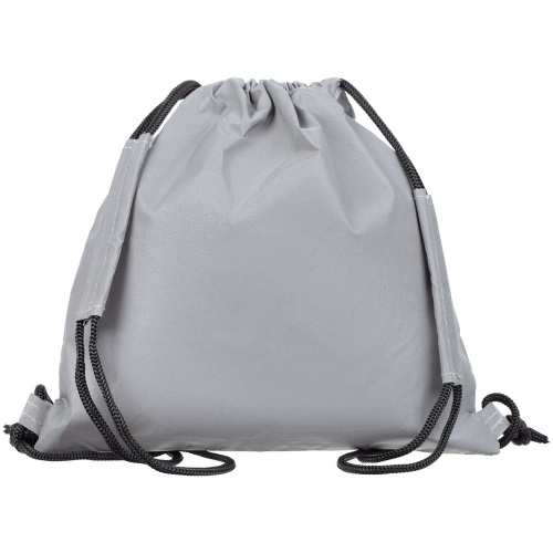 Детский рюкзак-мешок Manifest из светоотражающей ткани, серый фото 2