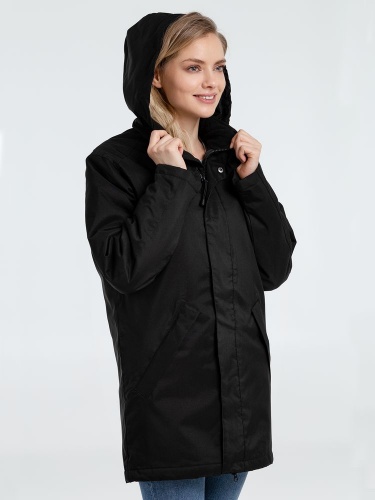 Куртка на стеганой подкладке Robyn, черная фото 6