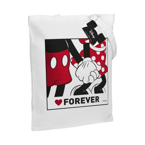 Холщовая сумка «Микки и Минни. Love Forever», белая фото 3