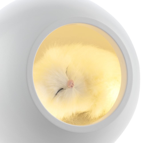 Беспроводная лампа-колонка Right Meow, белая фото 3