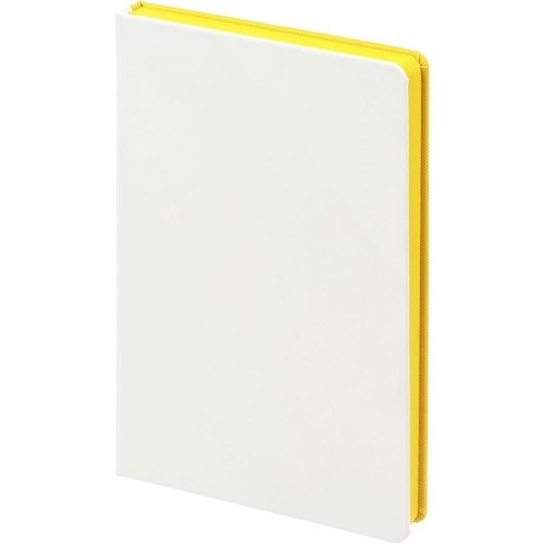 Ежедневник Duplex, недатированный, белый с желтым фото 2
