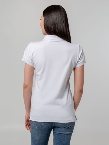 Рубашка поло женская Virma Premium Lady, белая фото 7