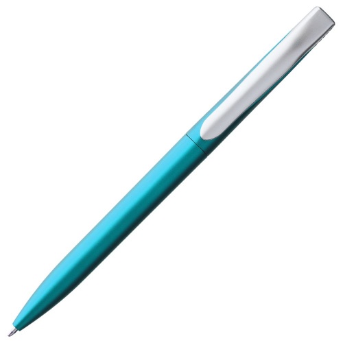 Ручка шариковая Pin Silver, голубой металлик фото 3