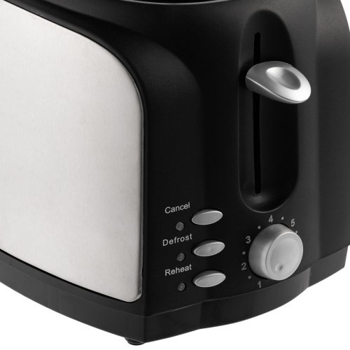 Электрический тостер Postre, серебристо-черный фото 6