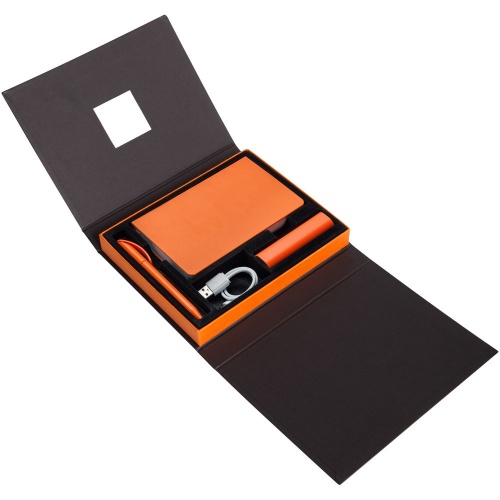 Коробка под набор Plus, черная с оранжевым фото 4