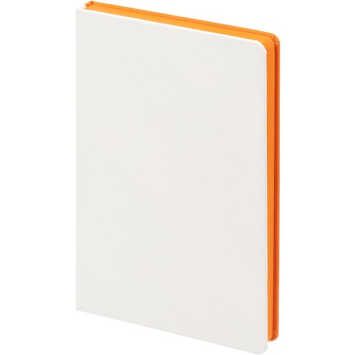 Ежедневник Duplex, недатированный, белый с оранжевым фото 2