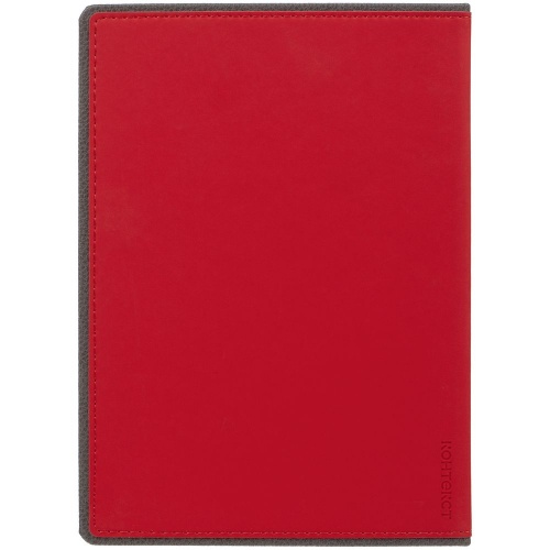Ежедневник Frame, недатированный, красный с серым фото 4