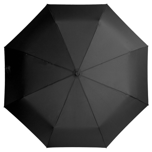 Зонт складной Comfort, черный фото 2