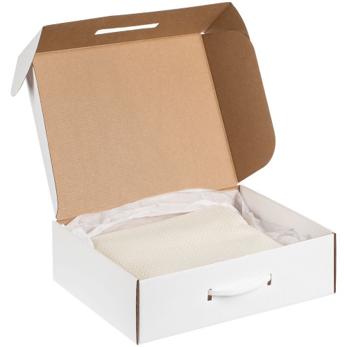 Коробка самосборная Light Case, белая, с белой ручкой фото 3