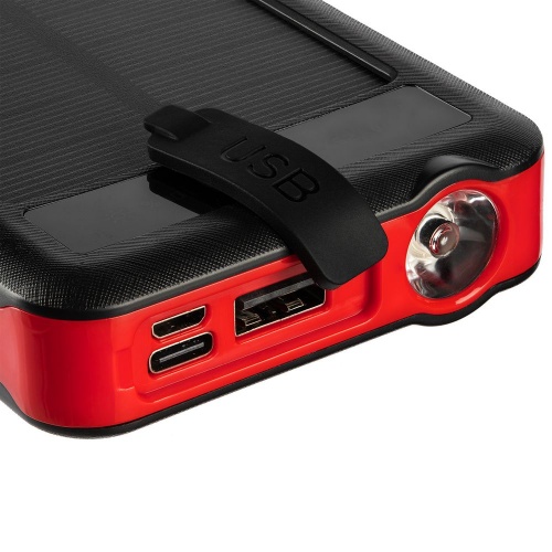 Аккумулятор с беспроводной зарядкой Holiday Maker Wireless, 10000 мАч, красный фото 7