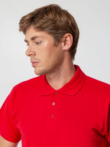 Рубашка поло мужская Spring 210, красная фото 7