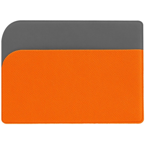 Чехол для карточек Dual, оранжевый фото 2