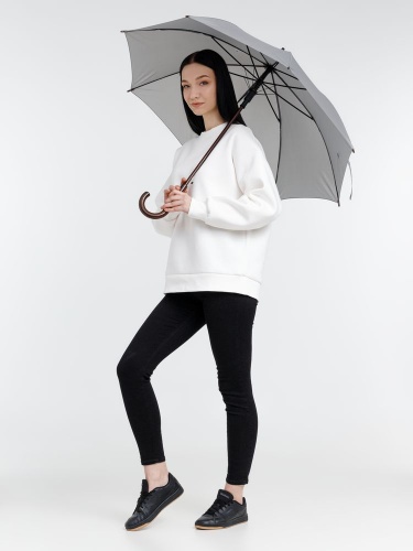 Зонт-трость Standard, серый фото 6
