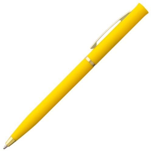 Ручка шариковая Euro Gold, желтая фото 2