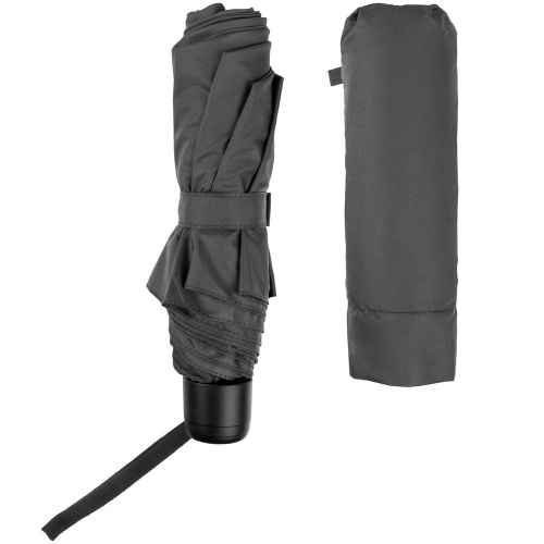 Зонт складной Hit Mini, ver.2, серый фото 4