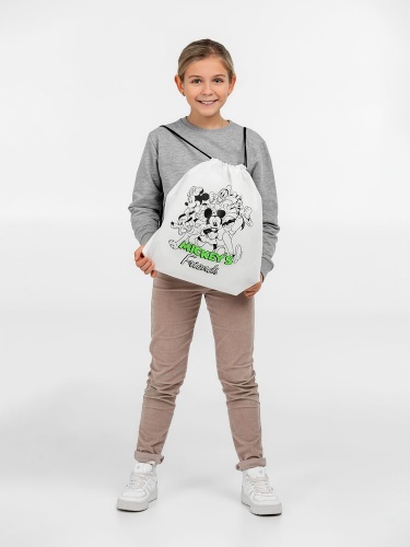 Рюкзак-раскраска с мелками Mickey's Friends, белый фото 2
