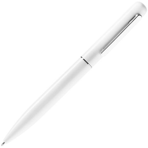 Ручка шариковая Scribo, матовая белая фото 3