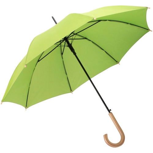 Зонт-трость OkoBrella, зеленое яблоко фото 2