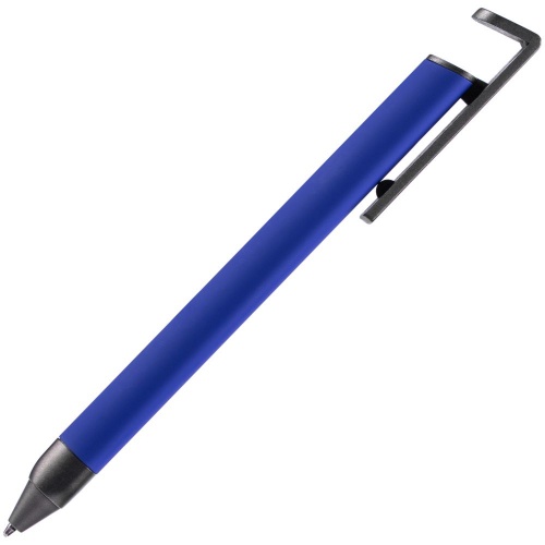 Ручка шариковая Standic с подставкой для телефона, синяя фото 3