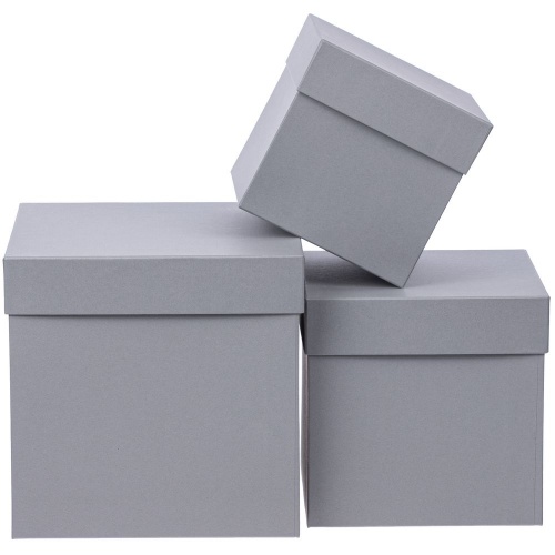Коробка Cube, M, серая фото 4