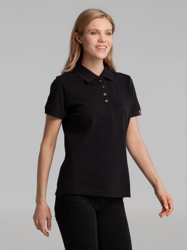 Рубашка поло женская Avon Ladies, черная фото 5