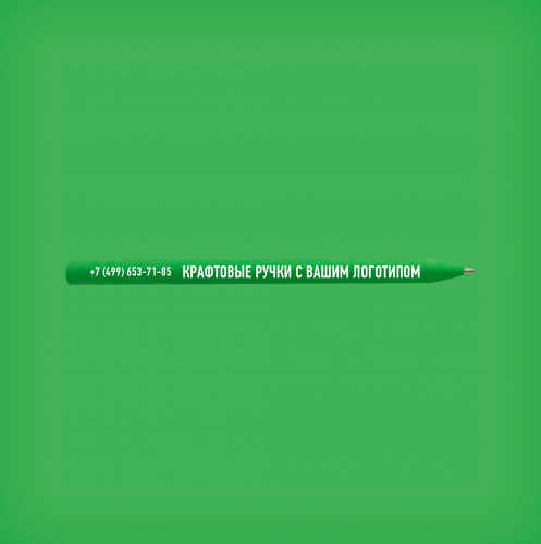Бумажная ручка, светло-зеленая фото 2