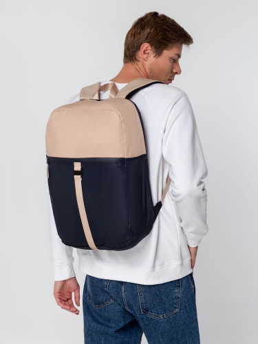 Рюкзак coolStuff, темно-синий с бежевым фото 11