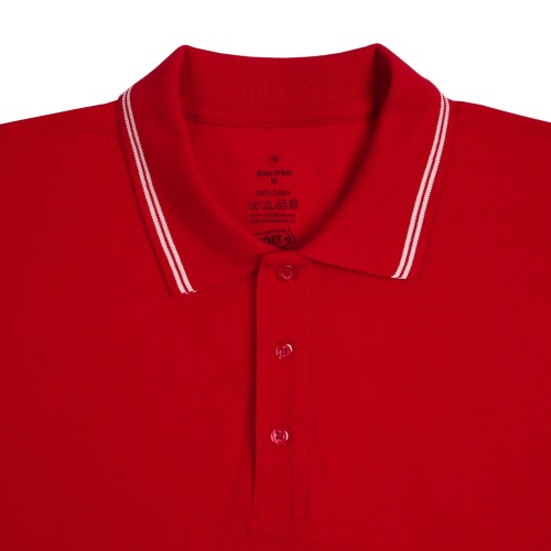 Рубашка поло Virma Stripes, красная фото 3