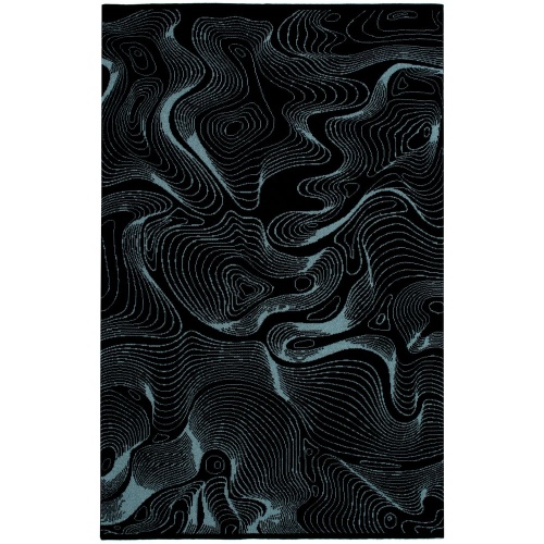 Плед Lumi Lure, черный с голубым фото 2