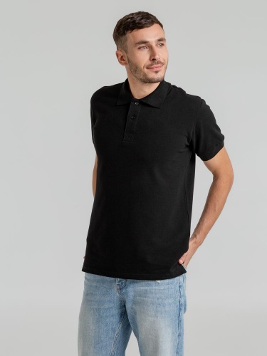 Рубашка поло мужская Virma Premium, черная фото 6