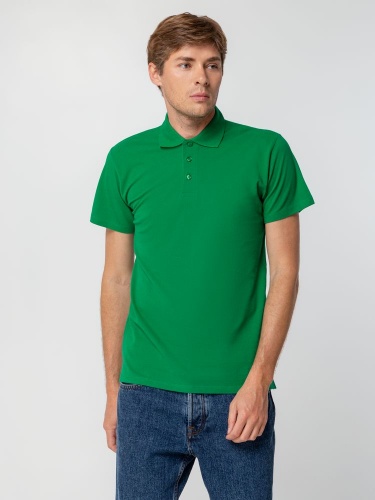 Рубашка поло мужская Spring 210, ярко-зеленая фото 5