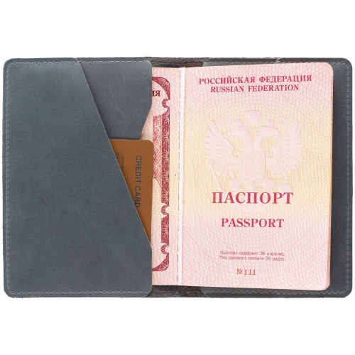 Обложка для паспорта inStream, серая фото 6