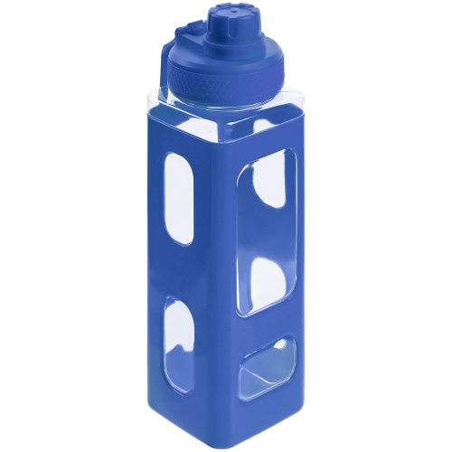 Бутылка для воды Square Fair, синяя фото 2