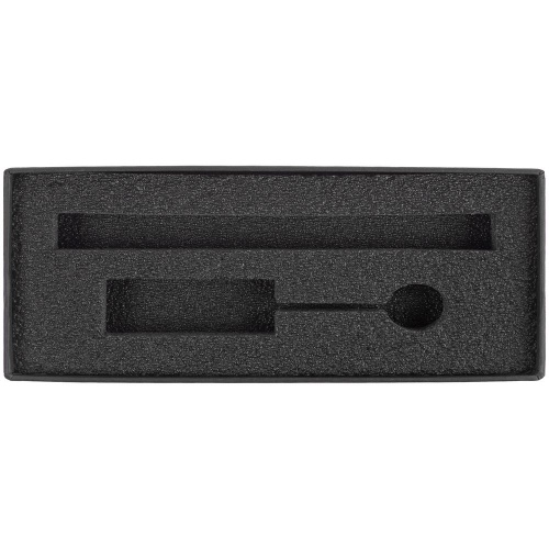 Коробка Notes с ложементом для ручки и флешки, черная фото 4