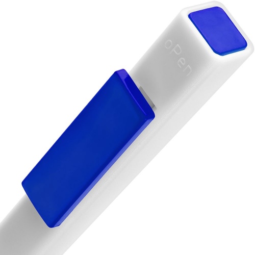 Ручка шариковая Swiper SQ, белая с синим фото 4