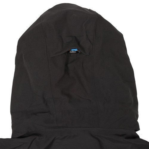 Куртка софтшелл женская Patrol, черная с синим фото 4