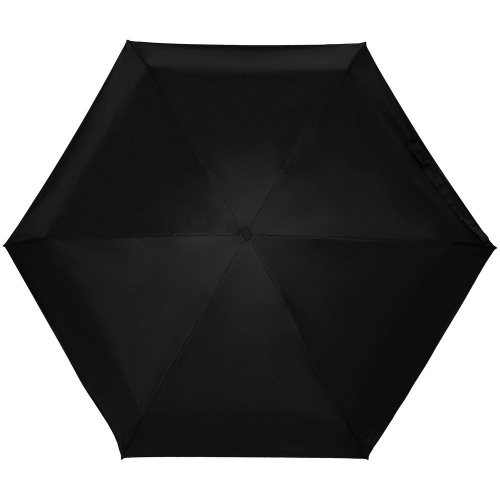 Зонт складной Color Action, в кейсе, черный фото 4