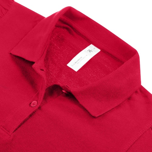 Рубашка поло женская Heavymill красная фото 3