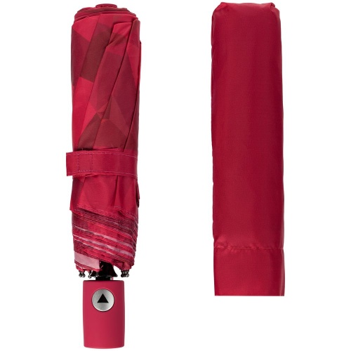 Складной зонт Gems, красный фото 4