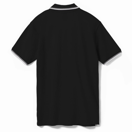 Рубашка поло мужская с контрастной отделкой Practice 270 черная фото 2