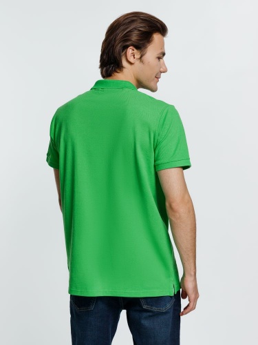 Рубашка поло мужская Virma Premium, зеленое яблоко фото 4