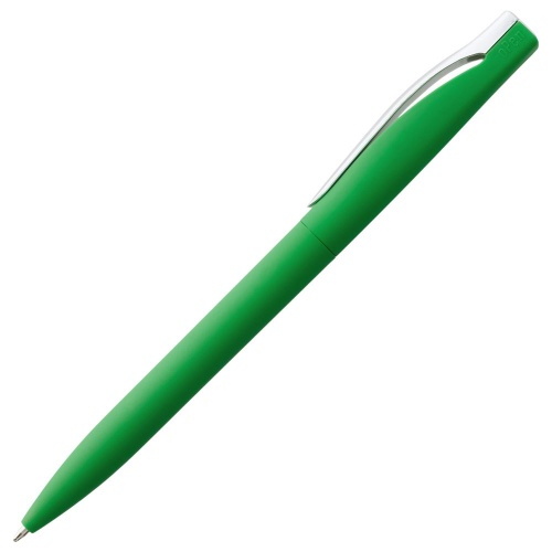 Ручка шариковая Pin Soft Touch, зеленая фото 5
