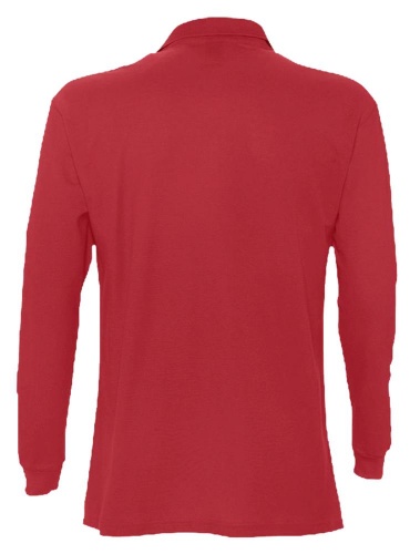 Рубашка поло мужская с длинным рукавом Star 170, красная фото 2